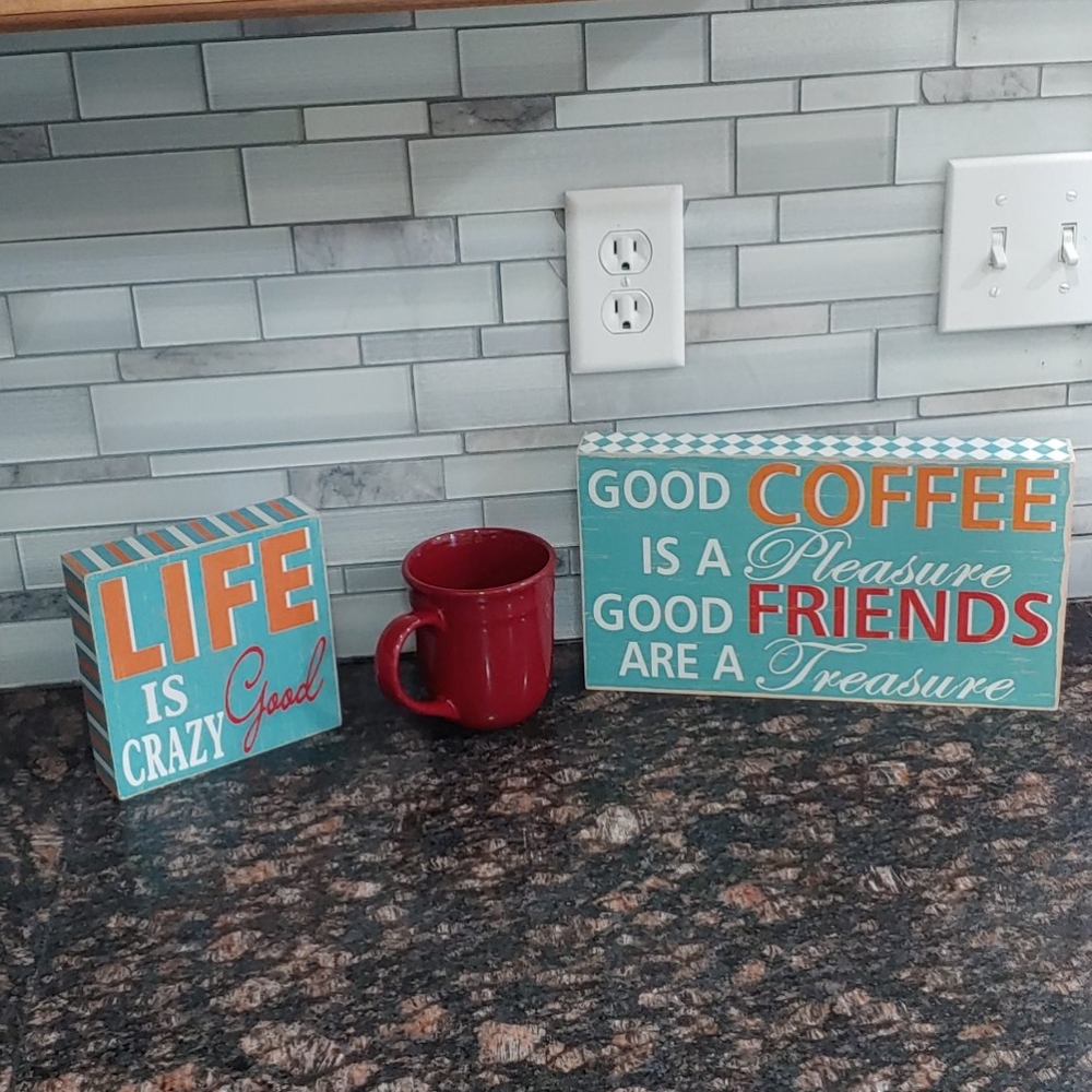 beautiful  kitchen wall or counter art